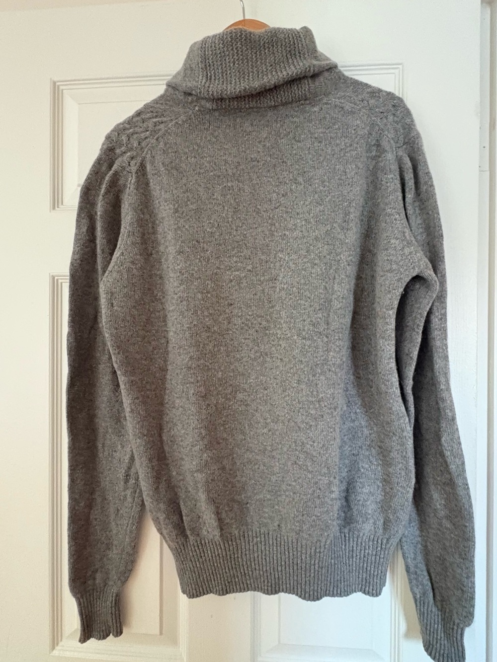 Ben Sherman Men's Gray Turtleneck Wool Sweater